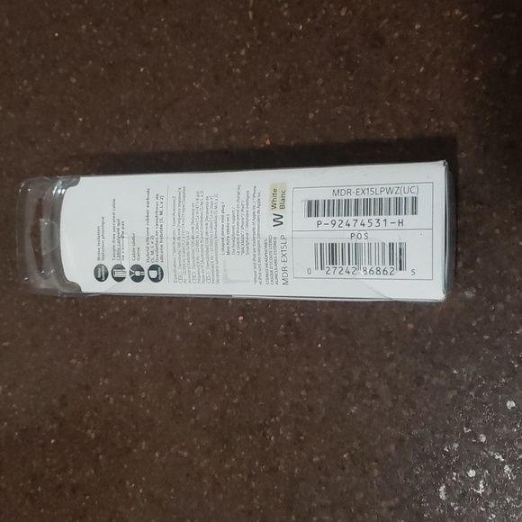 SONY Comfortable Fit Port Stereo Headphones Earbuds Noise Isolation.  White. - Picture 2 of 3